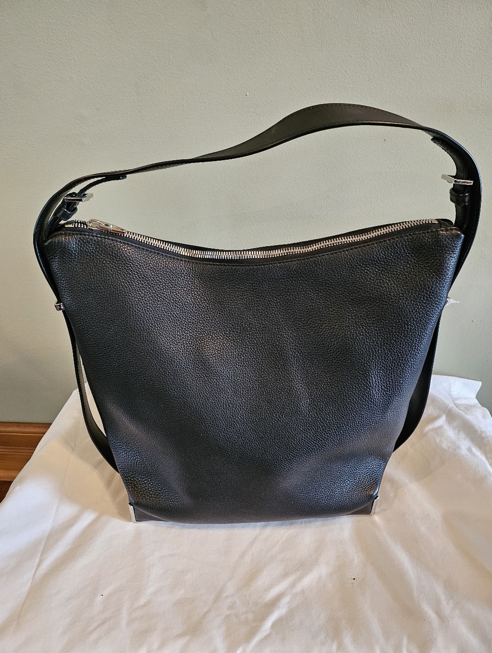 Alexander Wang Black Pebbled Leather Shoulder Bag